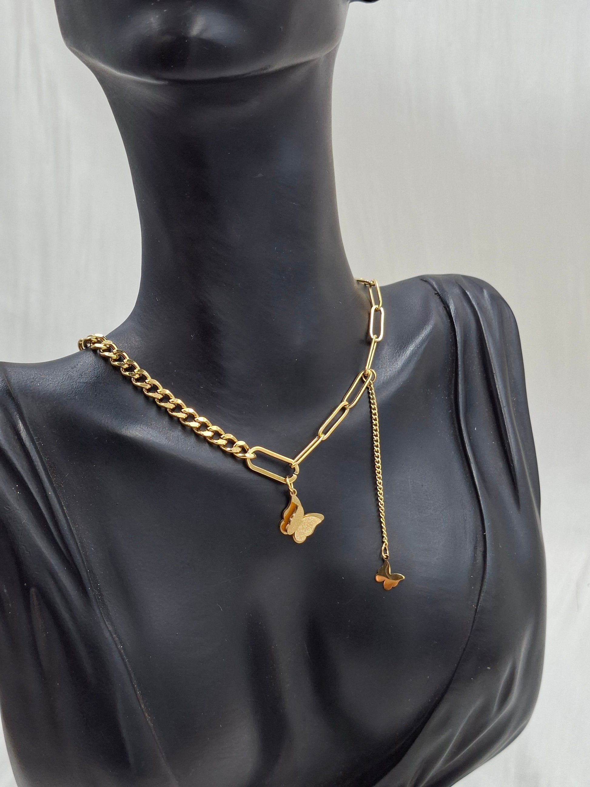 Shop Butterfly Chain Necklace for Women at ElsaLagos in Nigeria