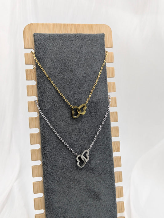Intertwined Heart Necklace