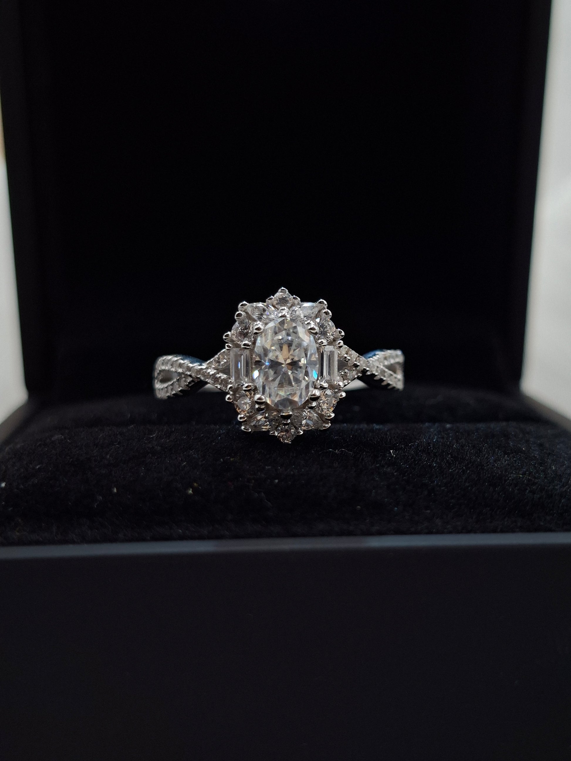 Shop Celine Moissanite Engagement Ring for Women at ElsaLagos in Nigeria