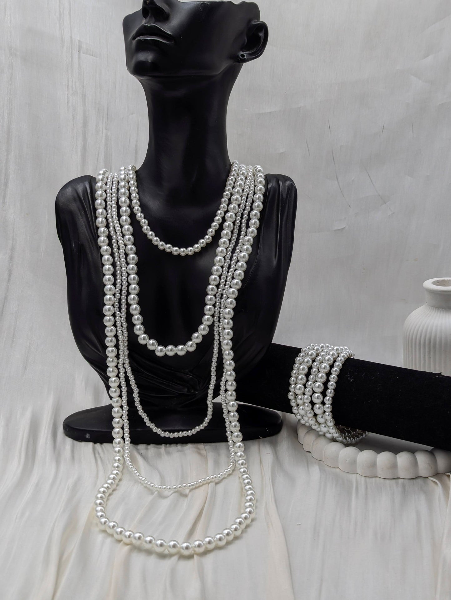 Shop Cinq Pearl Necklace Set for Women at ElsaLagos in Nigeria