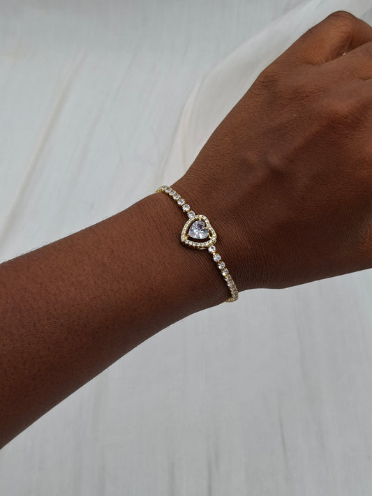 Shop Crystal Heart Bracelet for Women at ElsaLagos in Nigeria