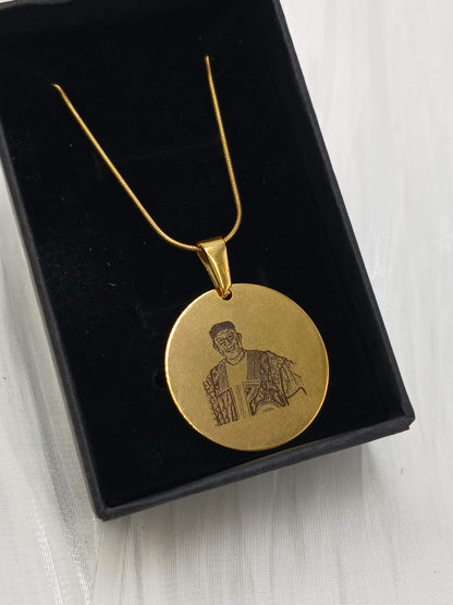 Shop Customizable Circle Necklace for Men and Women at ElsaLagos in Nigeria