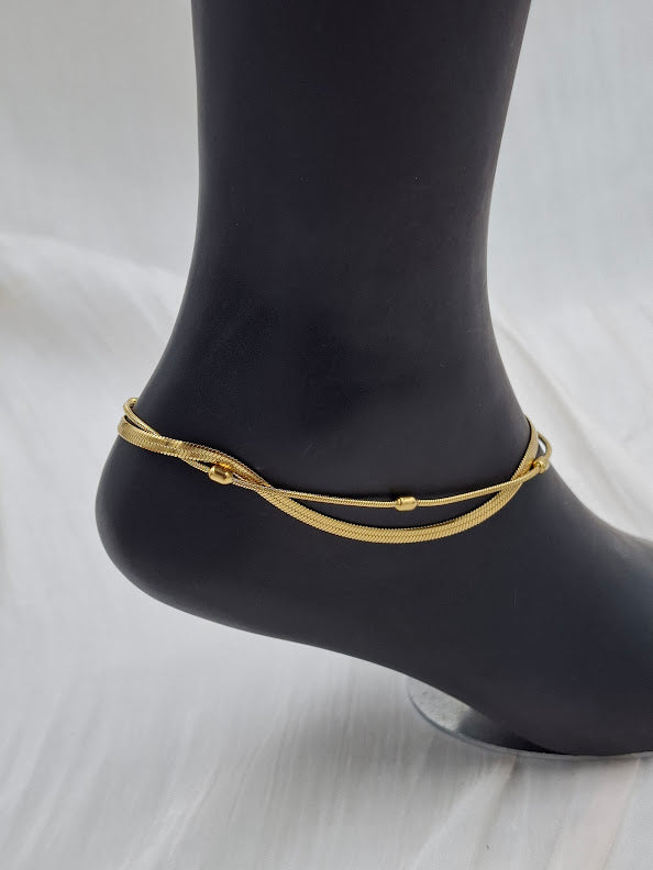 Buy Double Chain Anklet for Women at ElsaLagos in Nigeria