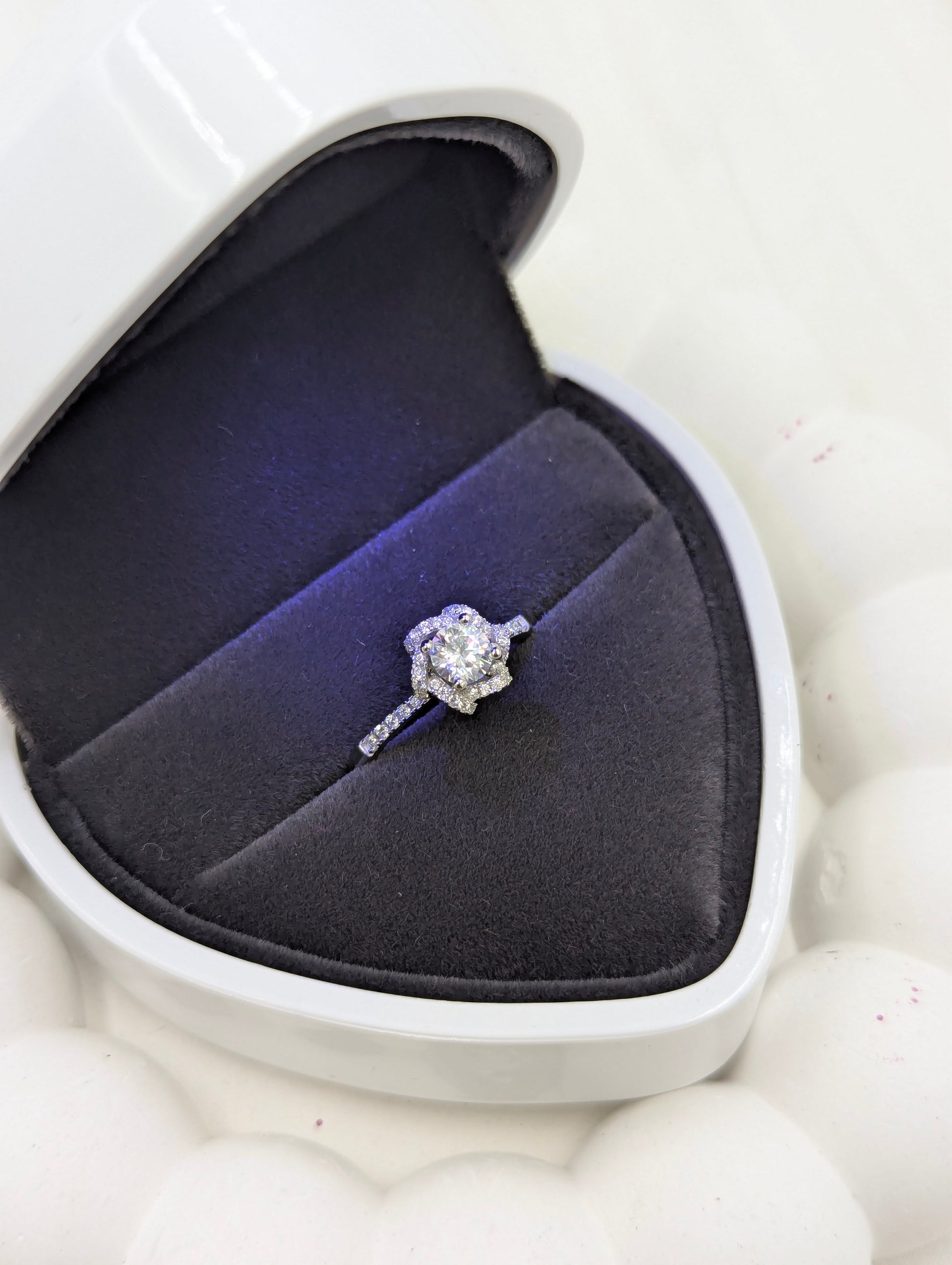 Shop Elsa Moissanite Engagement Ring for Women at ElsaLagos in Nigeria