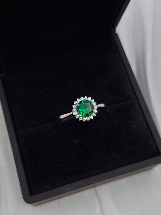 Shop Emerald Zircon Engagement Ring for Women at ElsaLagos in Nigeria