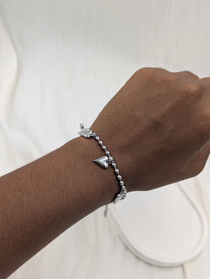 Heart Charm Bracelet