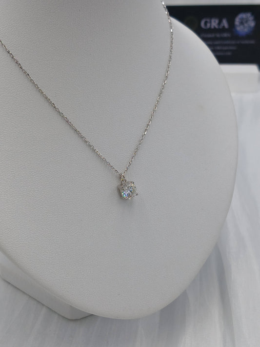 Moissanite diamond necklace
