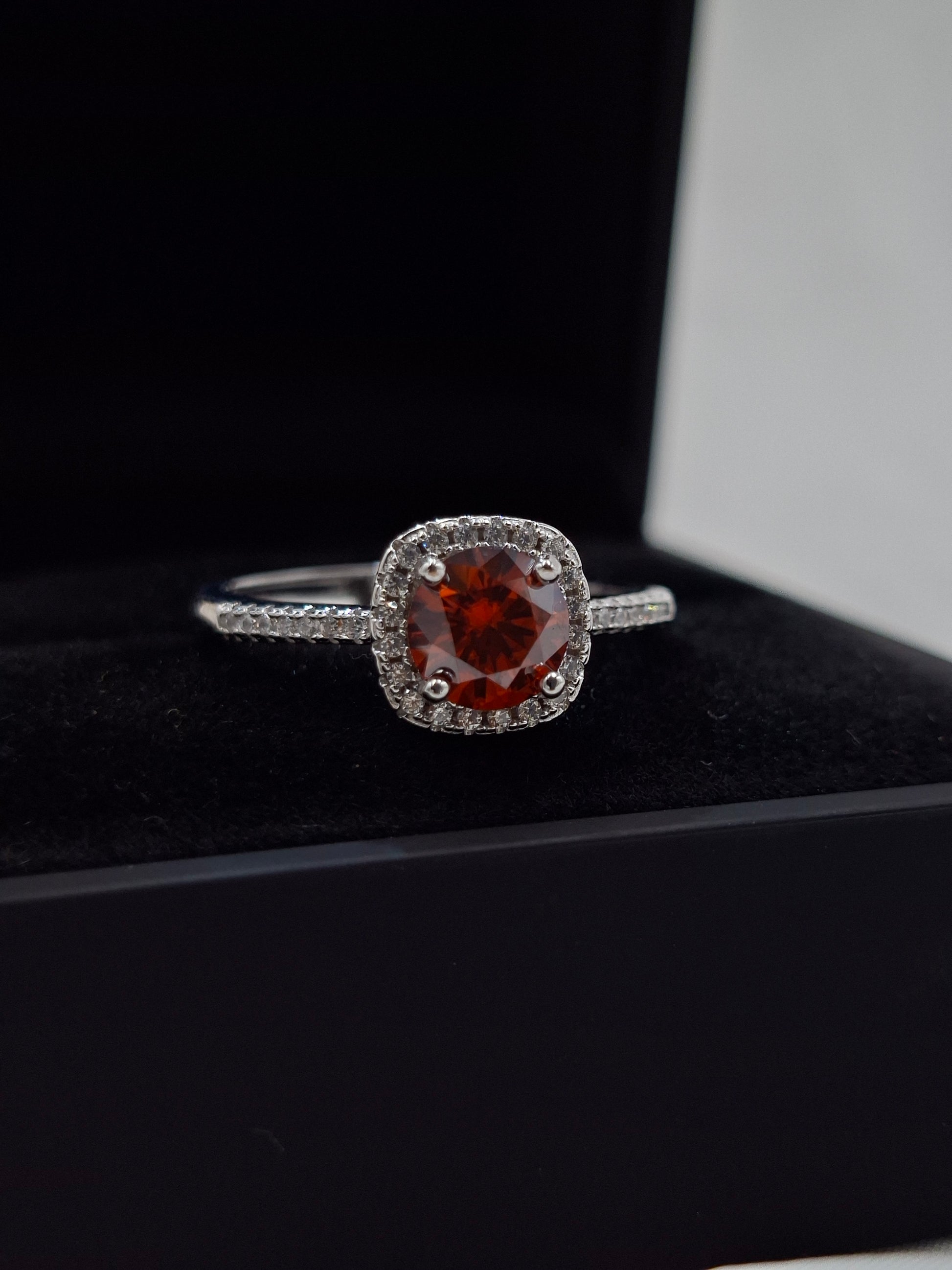 Shop Garnet Zircon Ring for Women at ElsaLagos in Nigeria