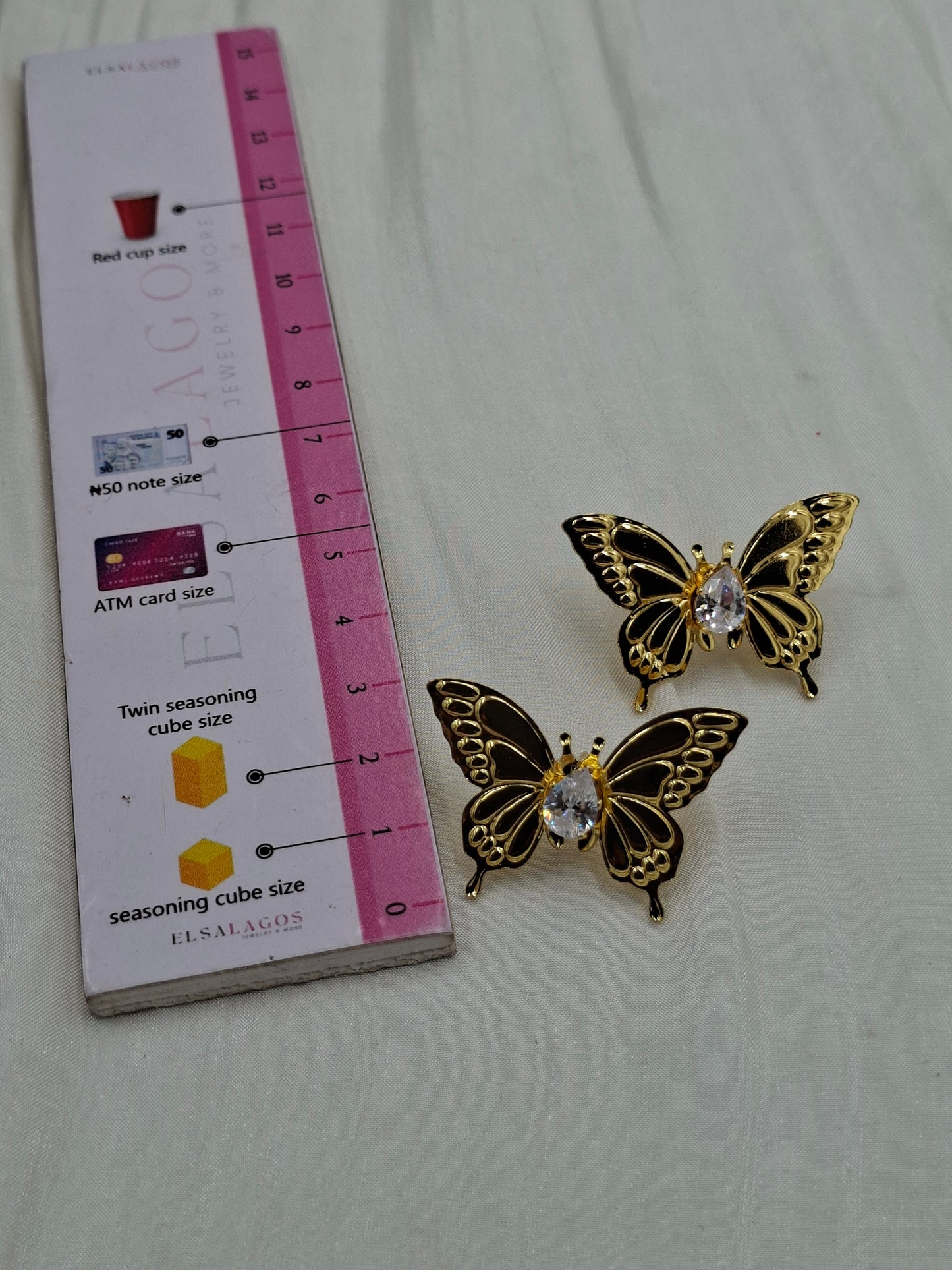 Shop Gold Butterfly Stud Earring for Women at ElsaLagos in Nigeria
