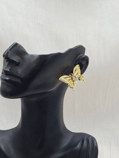 Shop Gold Butterfly Stud Earring for Women at ElsaLagos in Nigeria