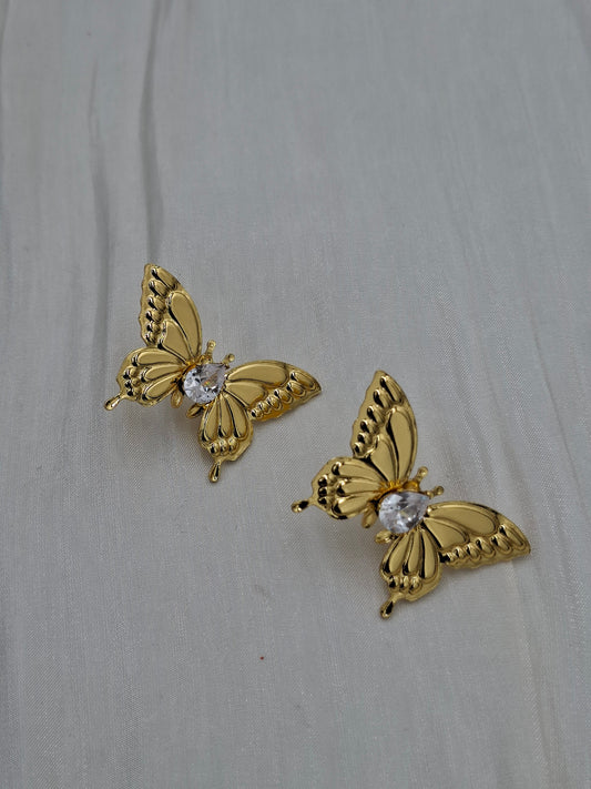 Shop Gold Butterfly Stud Earring for Women at ElsaLagos in Nigeria
