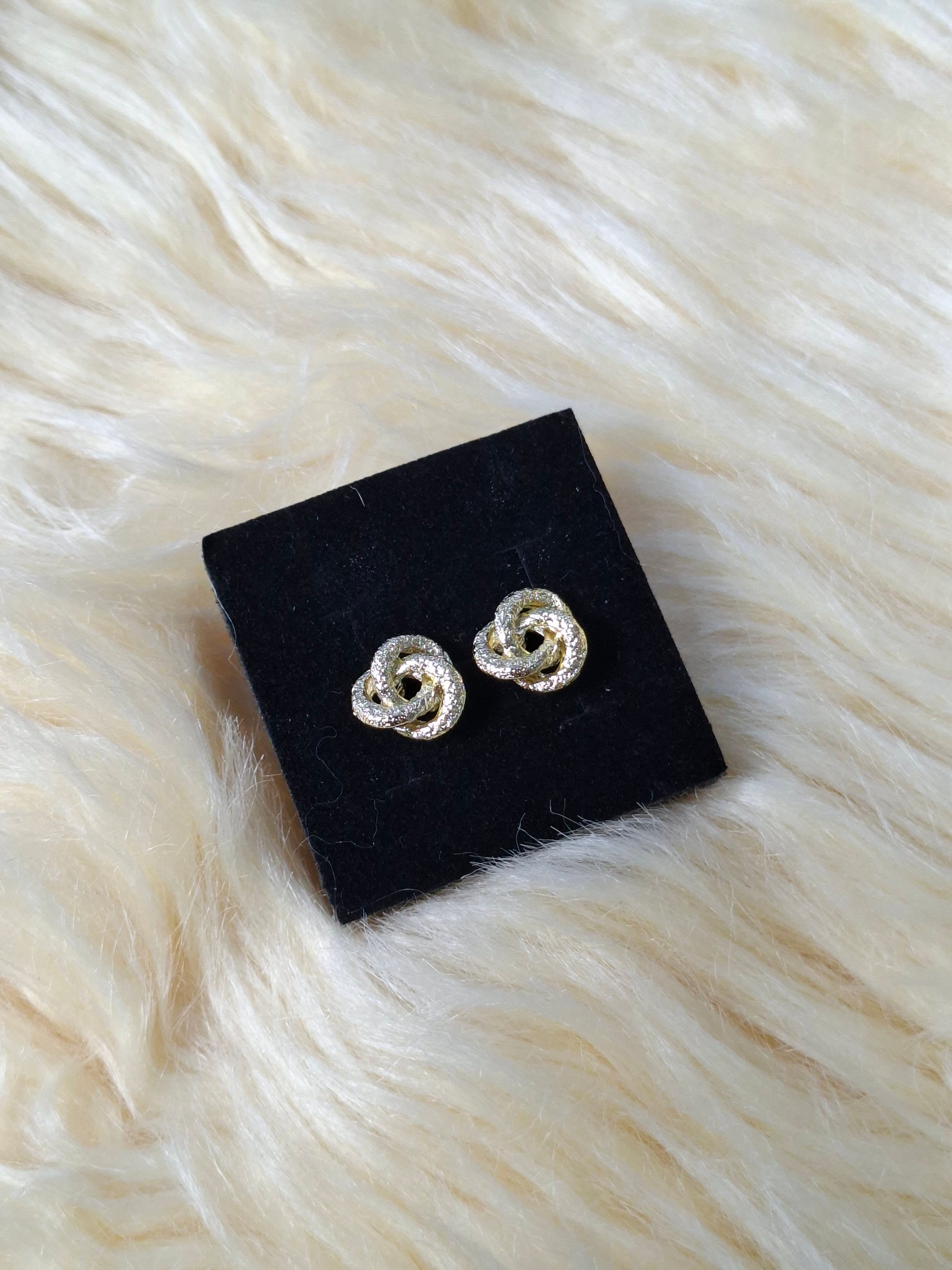 Shop Gold Mobius Stud Earrings for Women at ElsaLagos in Nigeria