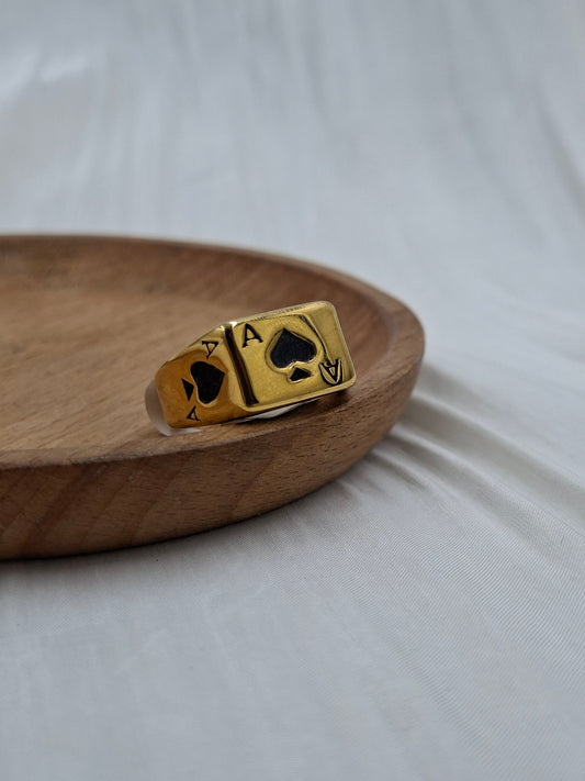 Buy Gold Spades Ring at Elsa Lagos in Nigeria