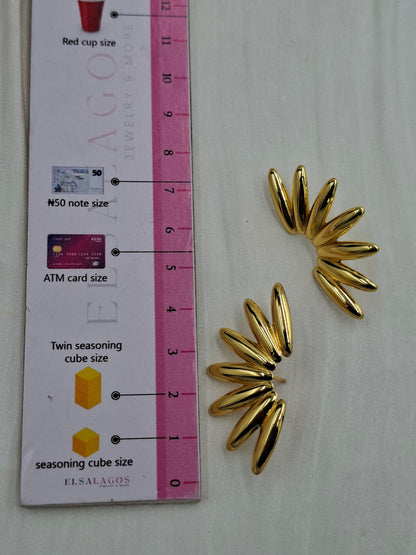 Shop Gold Spike Earring for Women at ElsaLagos in Nigeria