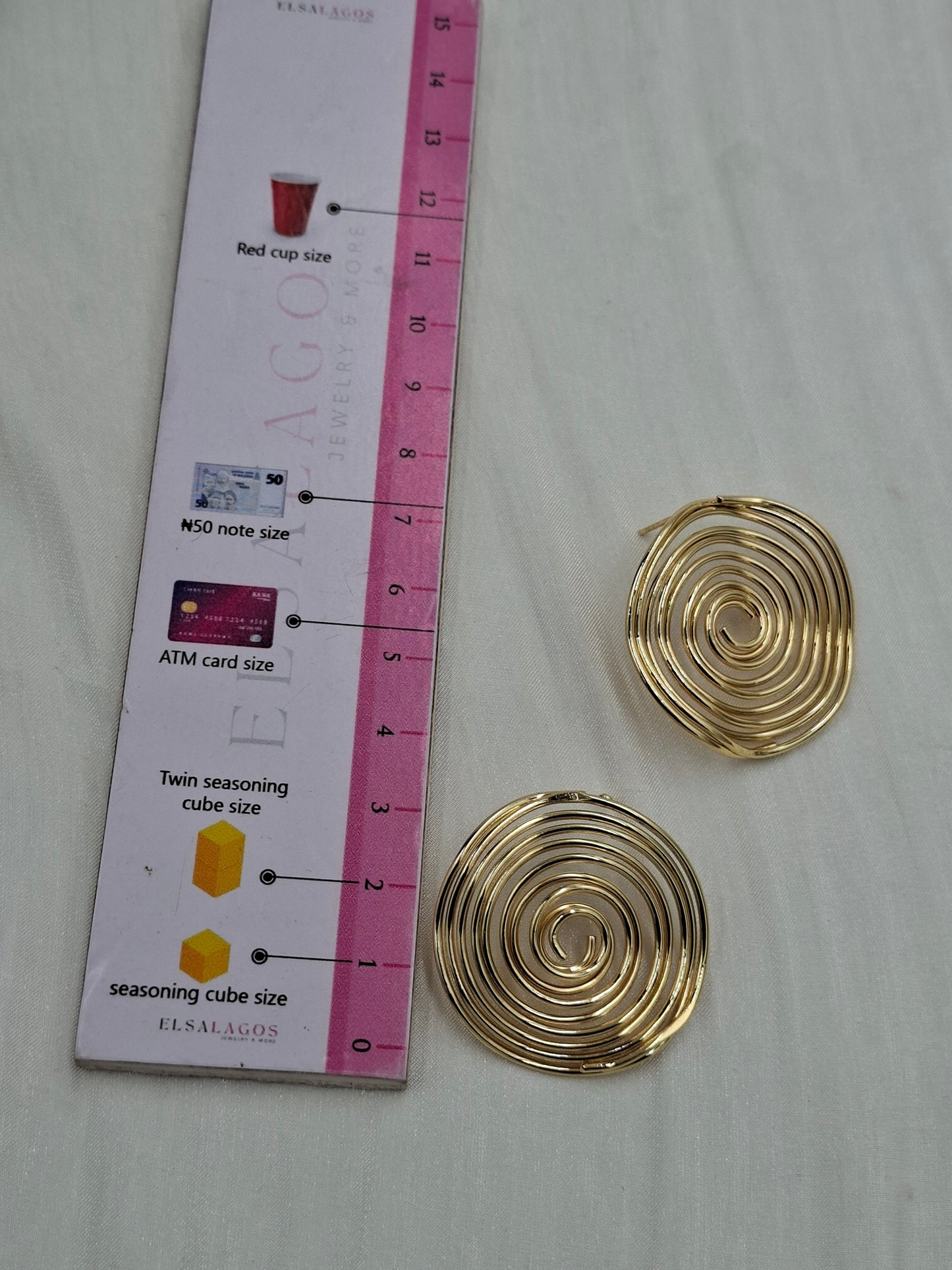 Shop Gold Spiral Earring for Women at ElsaLagos in Nigeria