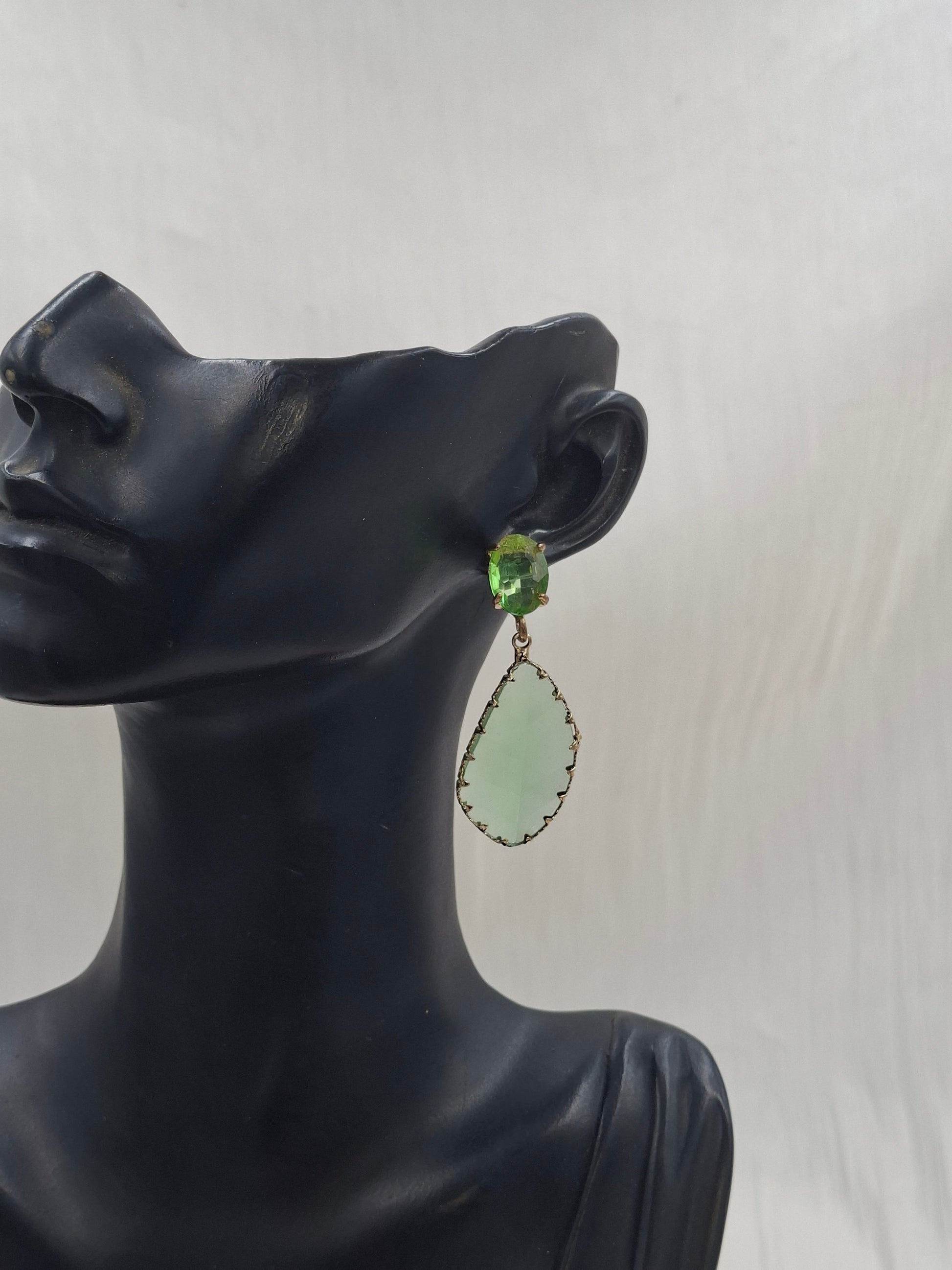 Shop Green Drop Earring for Women at ElsaLagos in Nigeria
