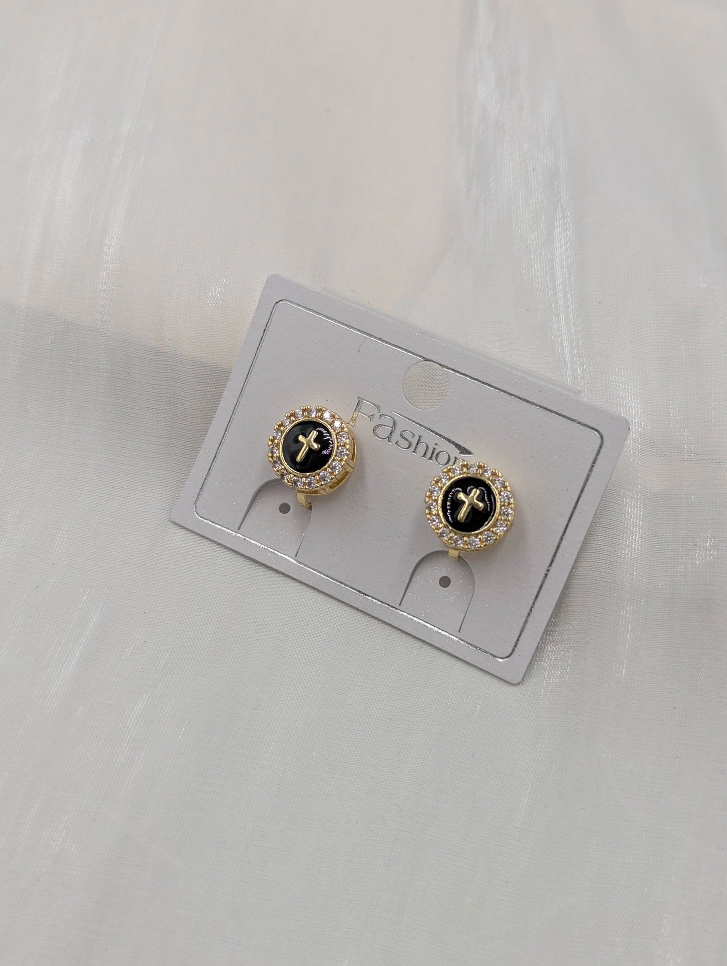 Zirconia Clip On Earrings