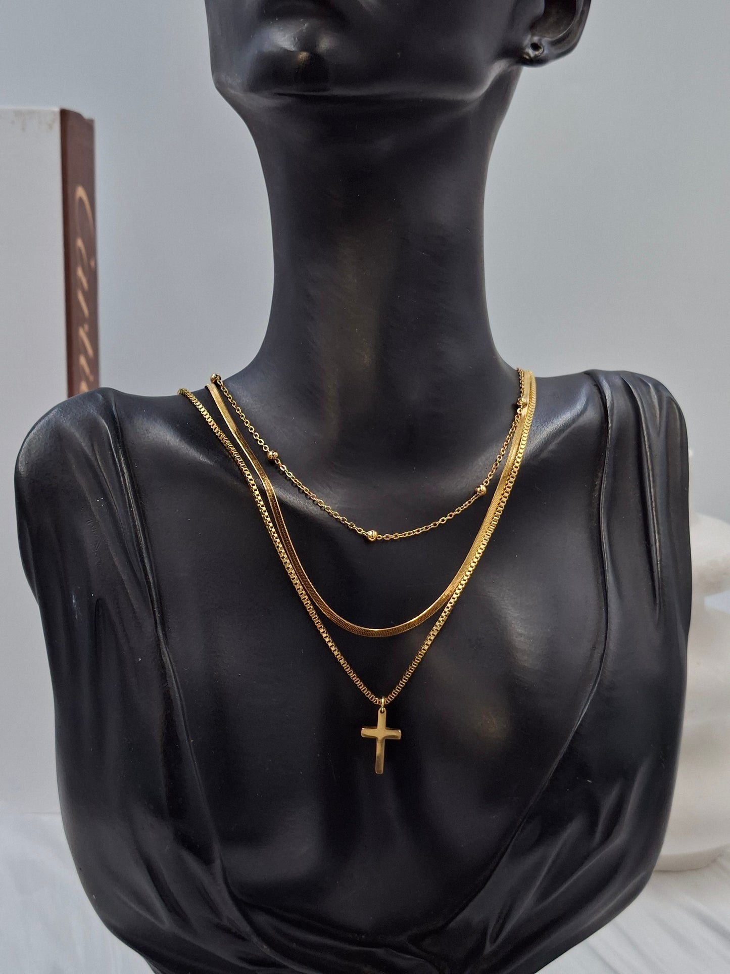 Shop Layered Cross Necklace for Women at ElsaLagos in Nigeria