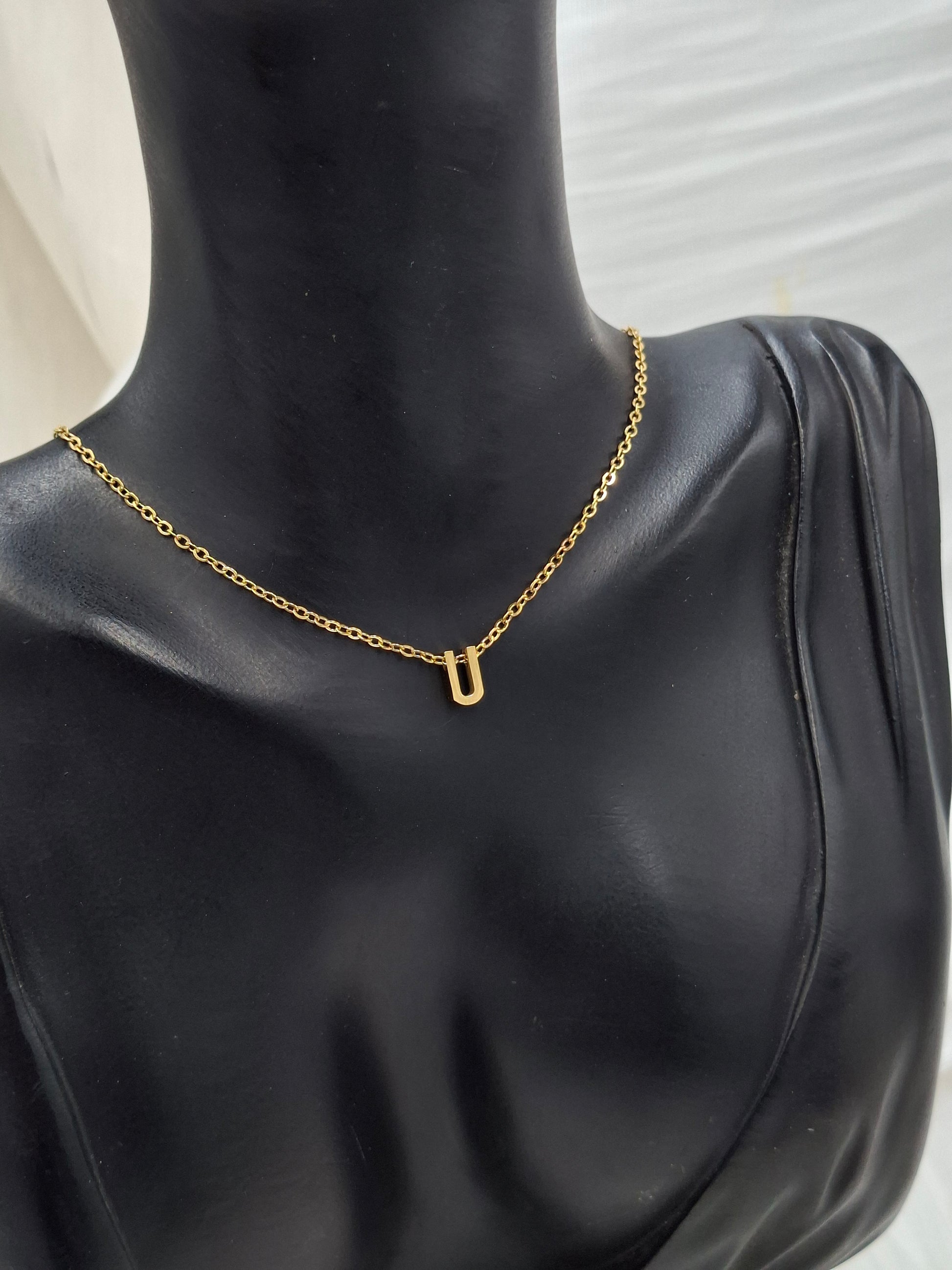 Shop Letter U Necklace for Women at ElsaLagos in Nigeria