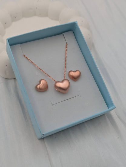 Heart Necklace Set