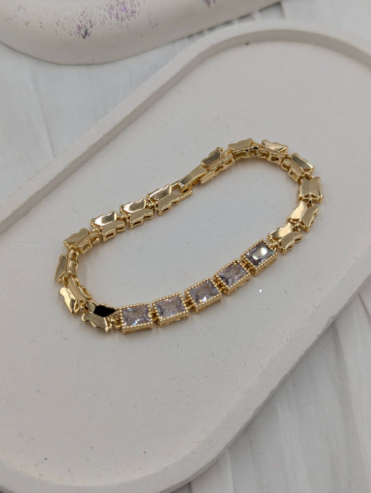 Stoned Butterfly Bracelet