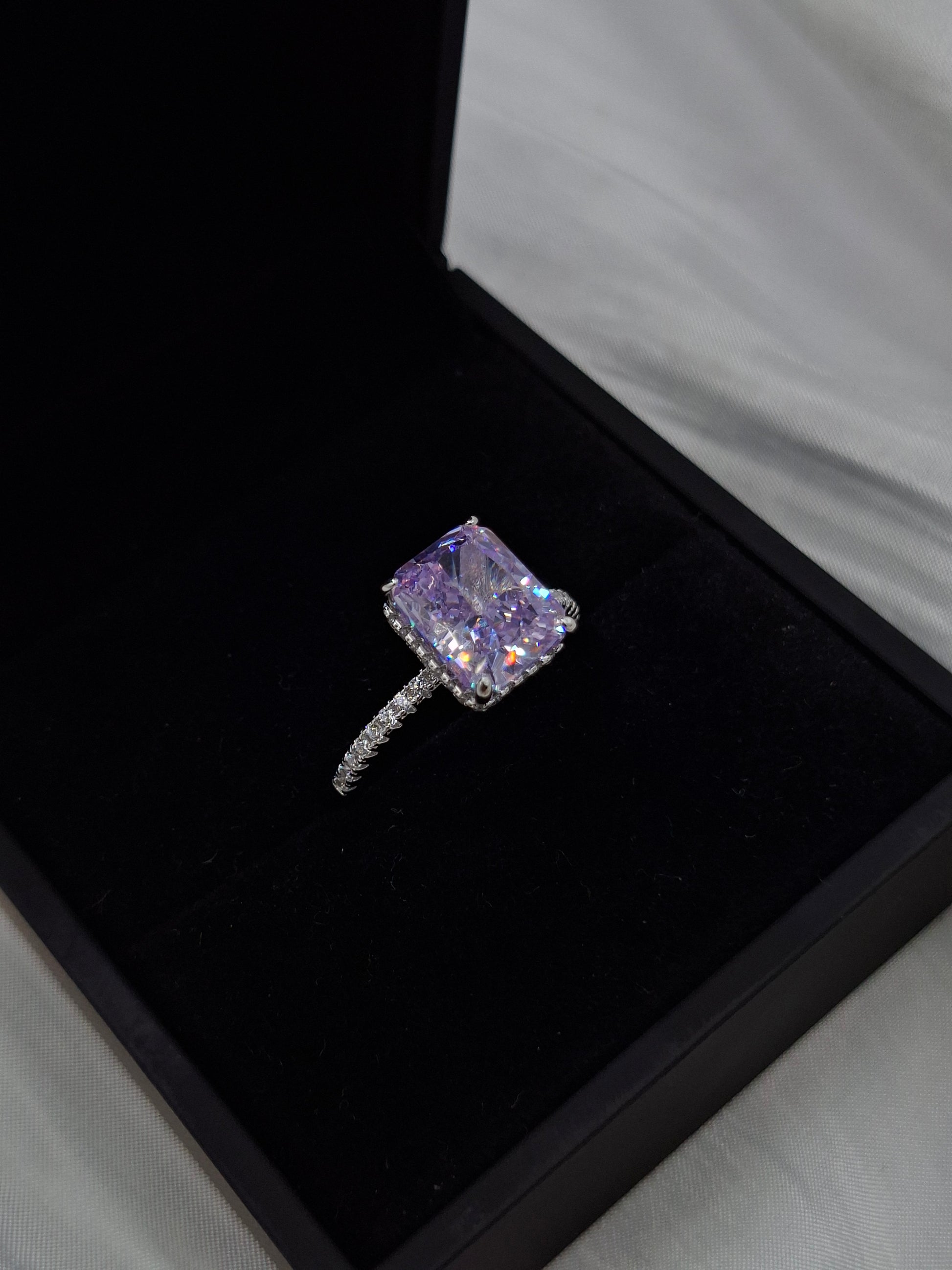 Shop Mauve Zircon Engagement Ring for Women at ElsaLagos in Nigeria