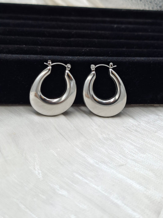 Shop Oblong Hoop Earring for Women at ElsaLagos in Nigeria