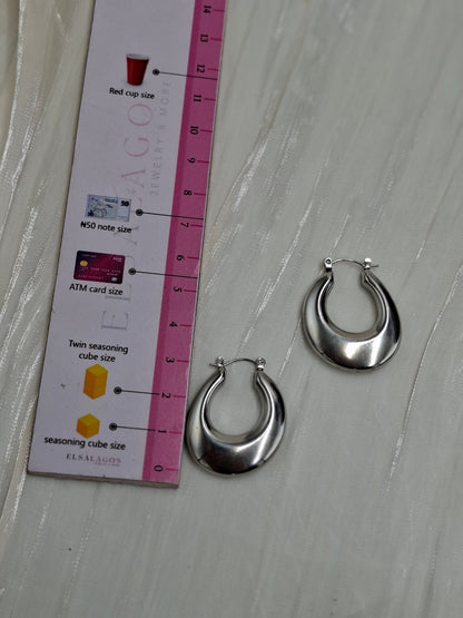 Shop Oblong Hoop Earring for Women at ElsaLagos in Nigeria