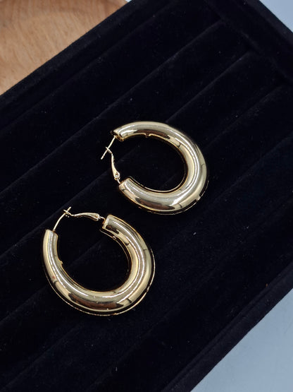 Shop Oval Hoop Earring for Women at ElsaLagos in Nigeria