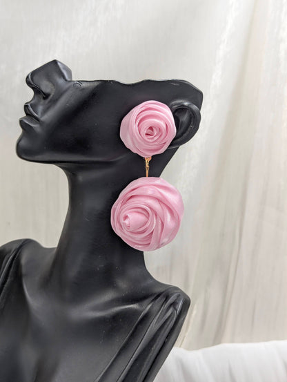 Double Rose Earrings