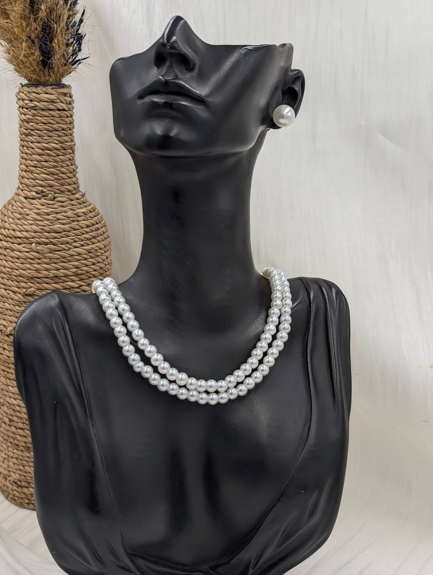 Duo Pearl Necklace Set