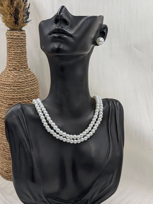 Duo Pearl Necklace Set