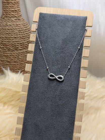 Studded Infinity Necklace