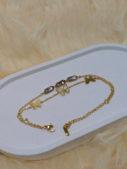 Butterfly Layered Bracelet