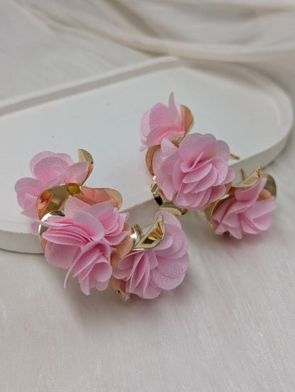 Ruffle Hoop Earrings