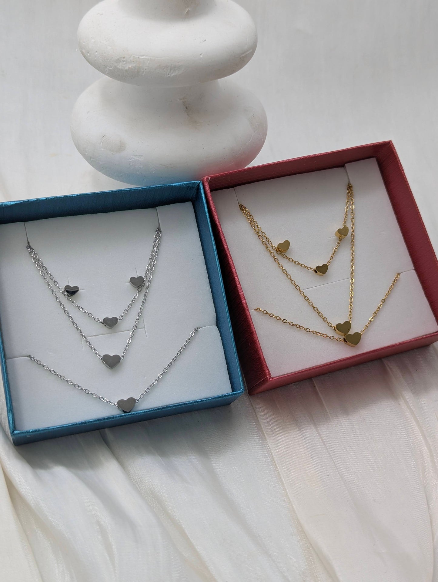 Heart Necklace Set
