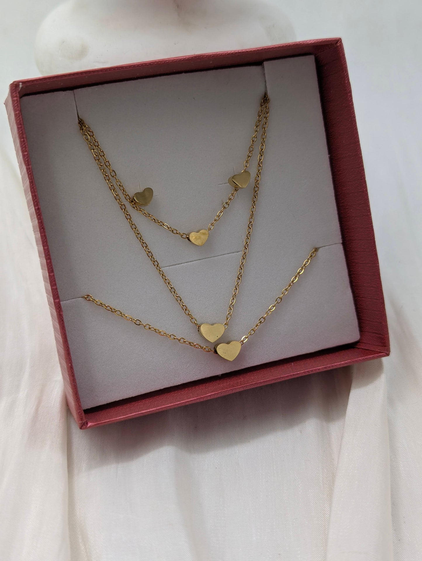 Heart Necklace Set