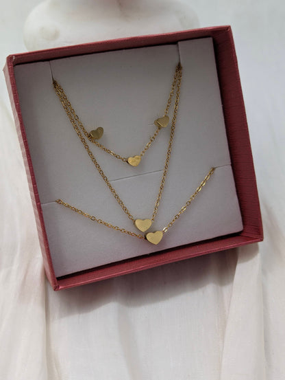 Heart Necklace Set