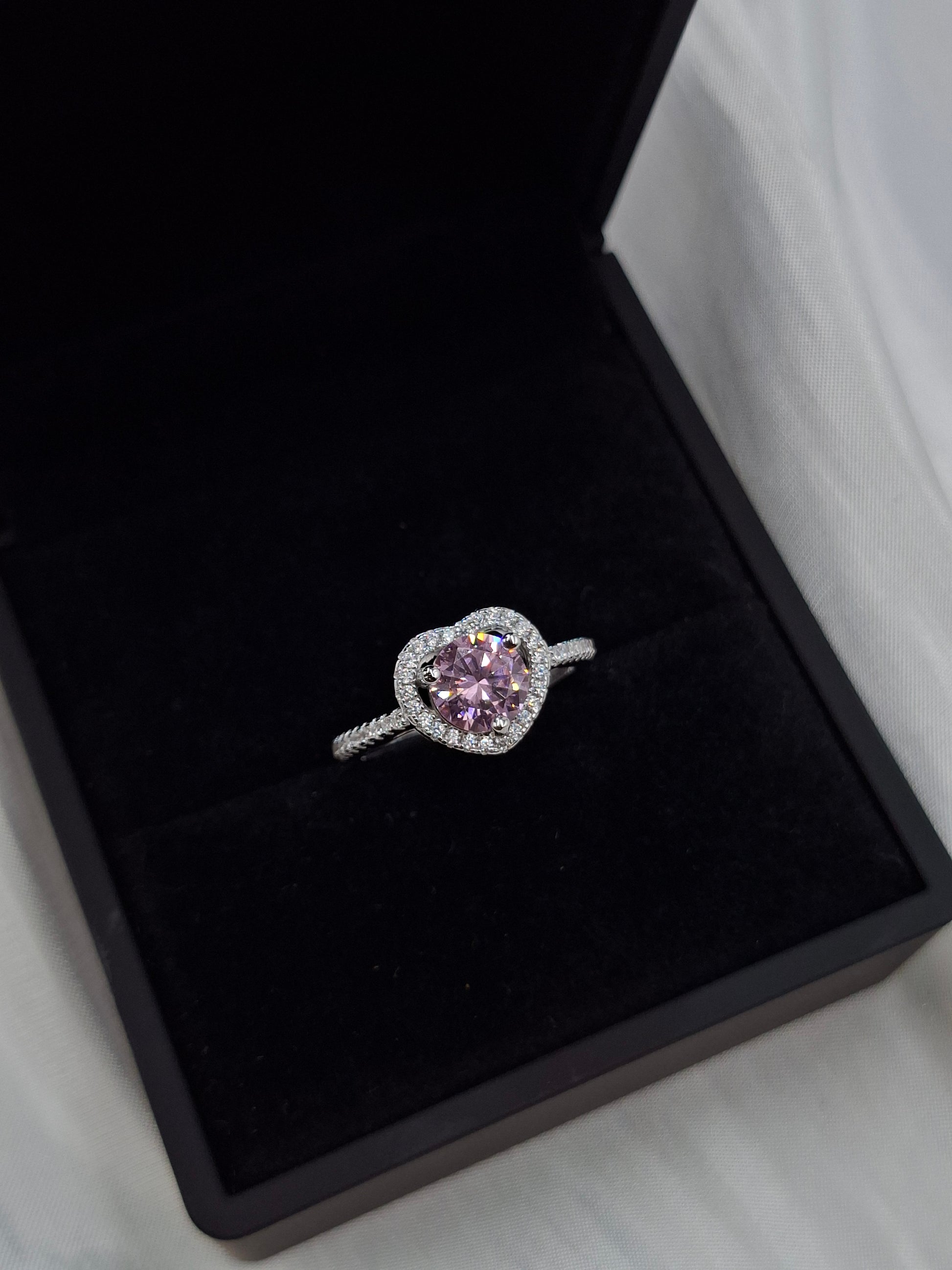 Shop Pink Aurora Zircon Engagement Ring for Women at ElsaLagos in Nigeria