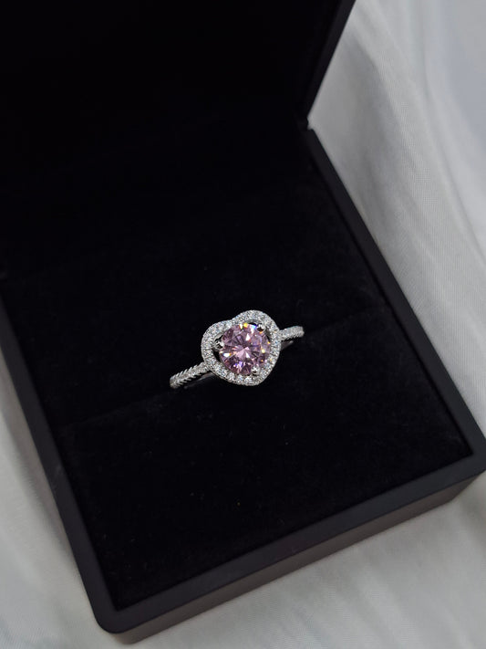 Shop Pink Aurora Zircon Engagement Ring for Women at ElsaLagos in Nigeria