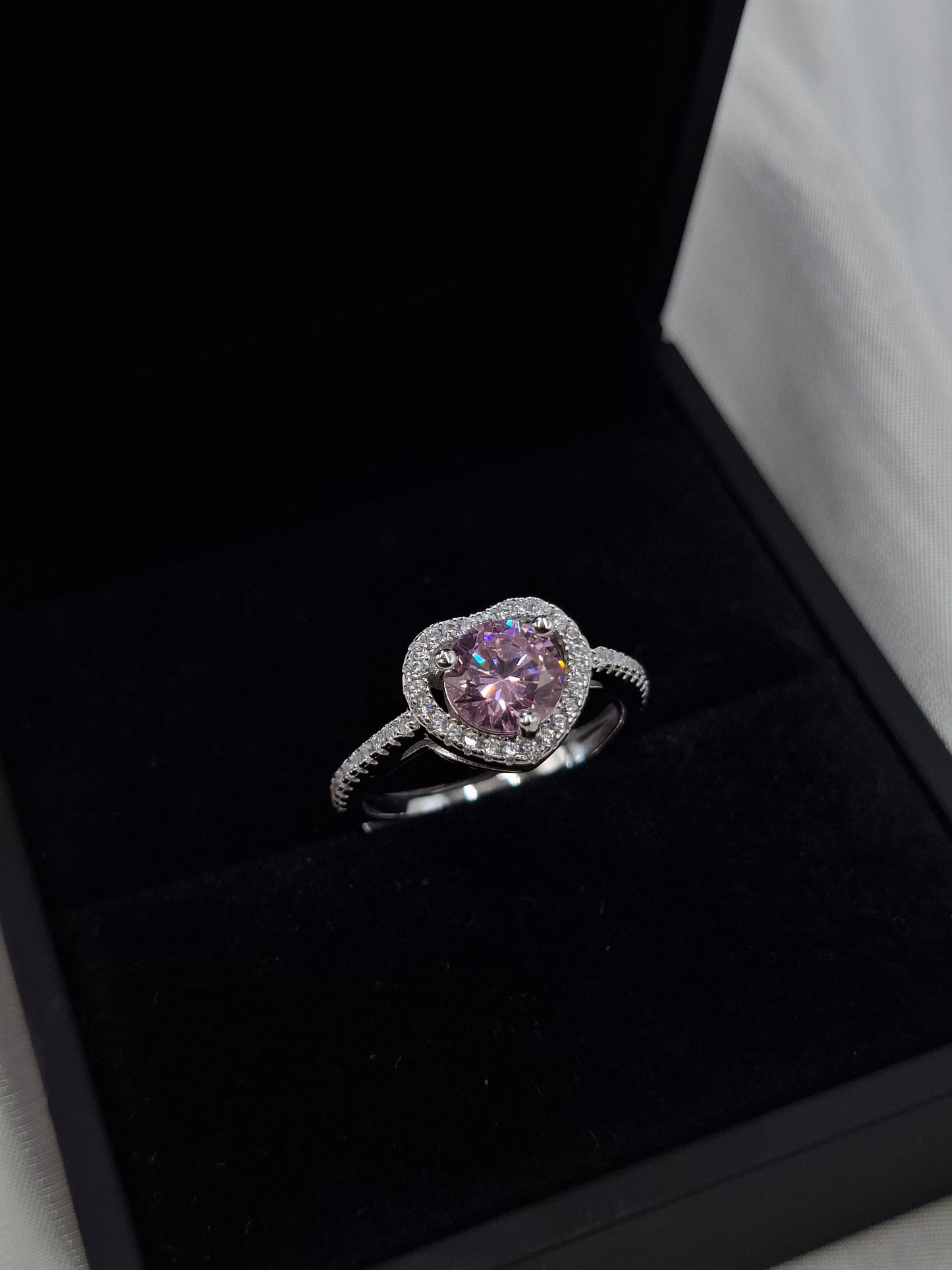 Shop Pink Aurora Zircon Engagement Ring for Women at ElsaLagos in Nigeria