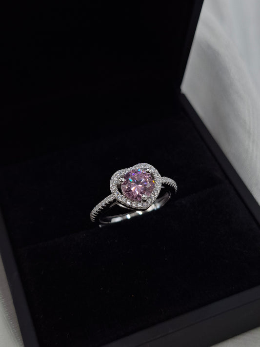 Shop Pink Aurora Zircon Engagement Ring for Women at ElsaLagos in Nigeria