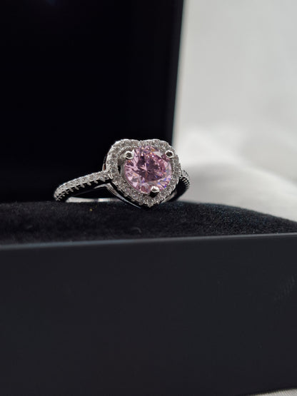 Shop Pink Aurora Zircon Engagement Ring for Women at ElsaLagos in Nigeria