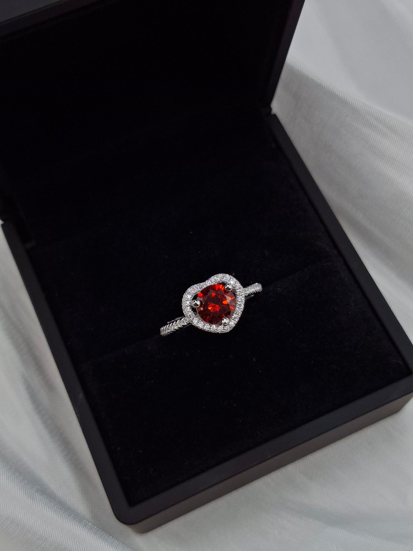Shop Red Aurora Zircon Engagement Ring for Women at ElsaLagos in Nigeria
