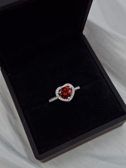 Shop Red Aurora Zircon Engagement Ring for Women at ElsaLagos in Nigeria