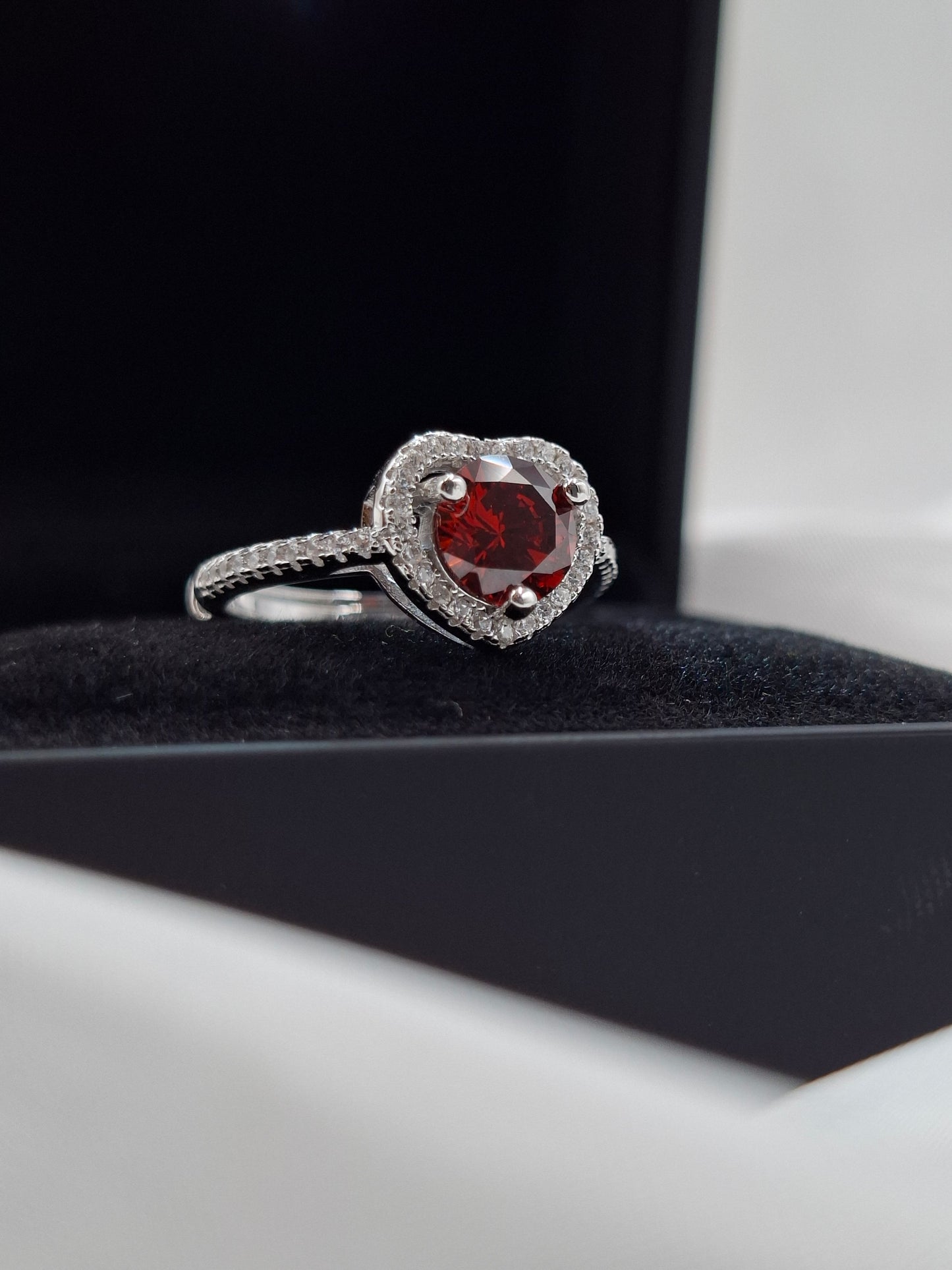 Shop Red Aurora Zircon Engagement Ring for Women at ElsaLagos in Nigeria