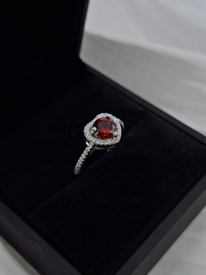Shop Red Aurora Zircon Engagement Ring for Women at ElsaLagos in Nigeria