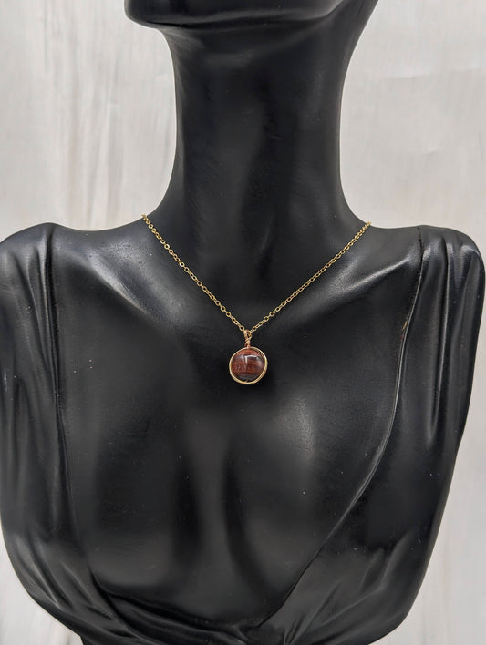 Shop Red Tiger Eye Necklace for Women at ElsaLagos in Nigeria