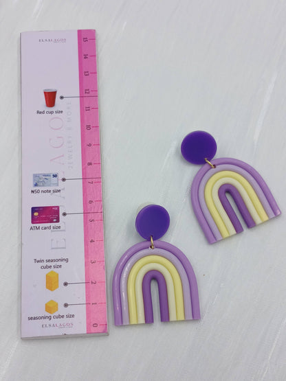 Polymer clay earrings