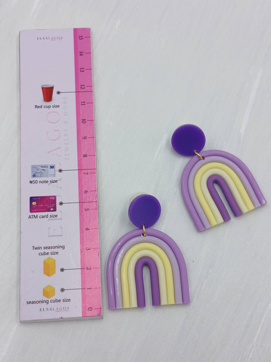Polymer clay earrings